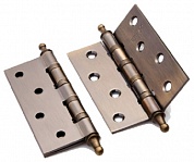 Картинка Петля врезная латунная RENZ BH 100*70*3-4BB CH AB 4 подшипника с колпачком бронза античная